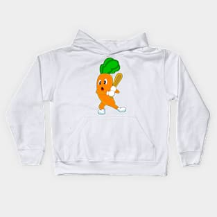 Carrot Baseball Baseball bat Kids Hoodie